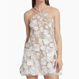 Elliat Floral Sheer Mini Dress